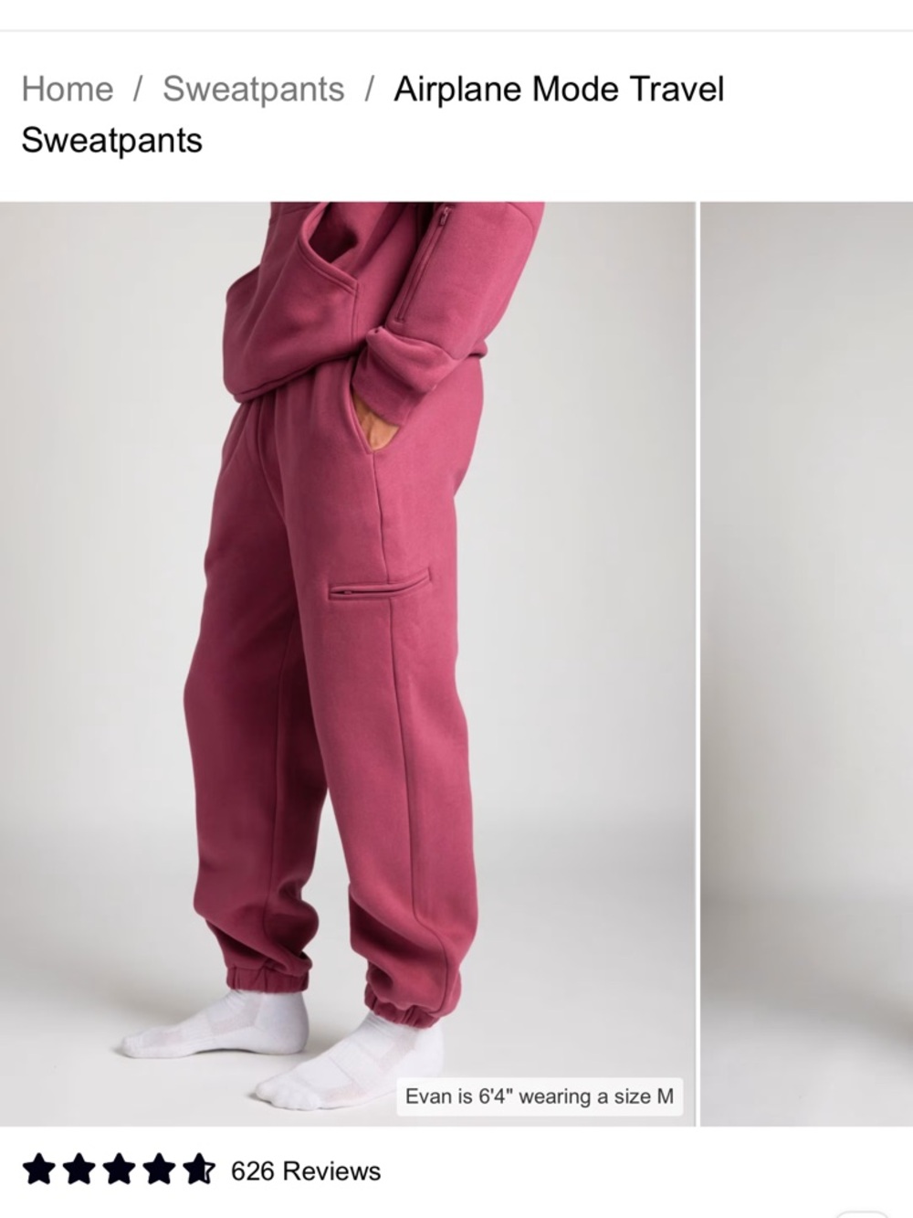 Comfrt Women's Raspberry Track Joggers - Picture 7 of 7